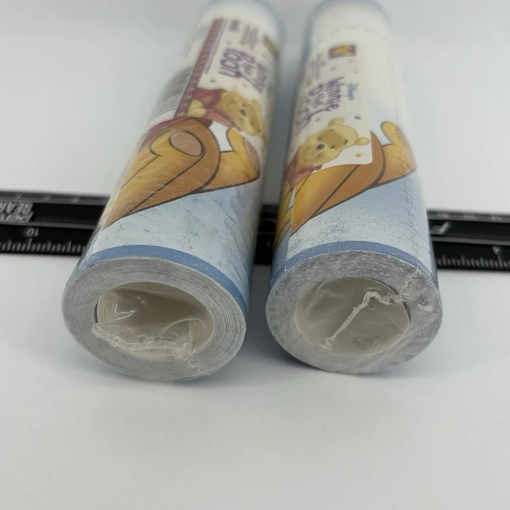 Disney Winnie The Pooh Pre-pasted Wallpaper Border 5 Yard Each 2 Rolls Imperial